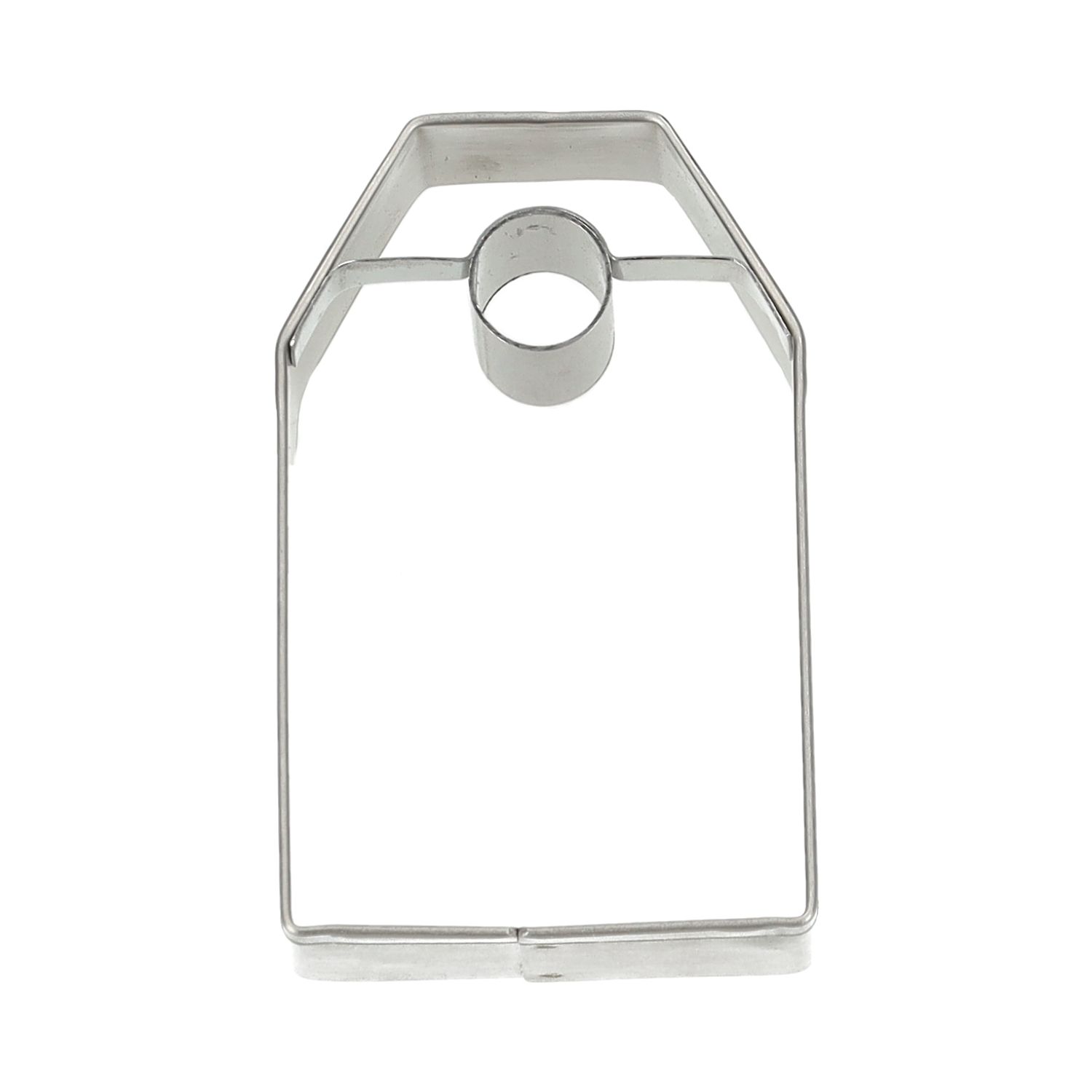 Uitsteekvorm hangtag, recycled rvs