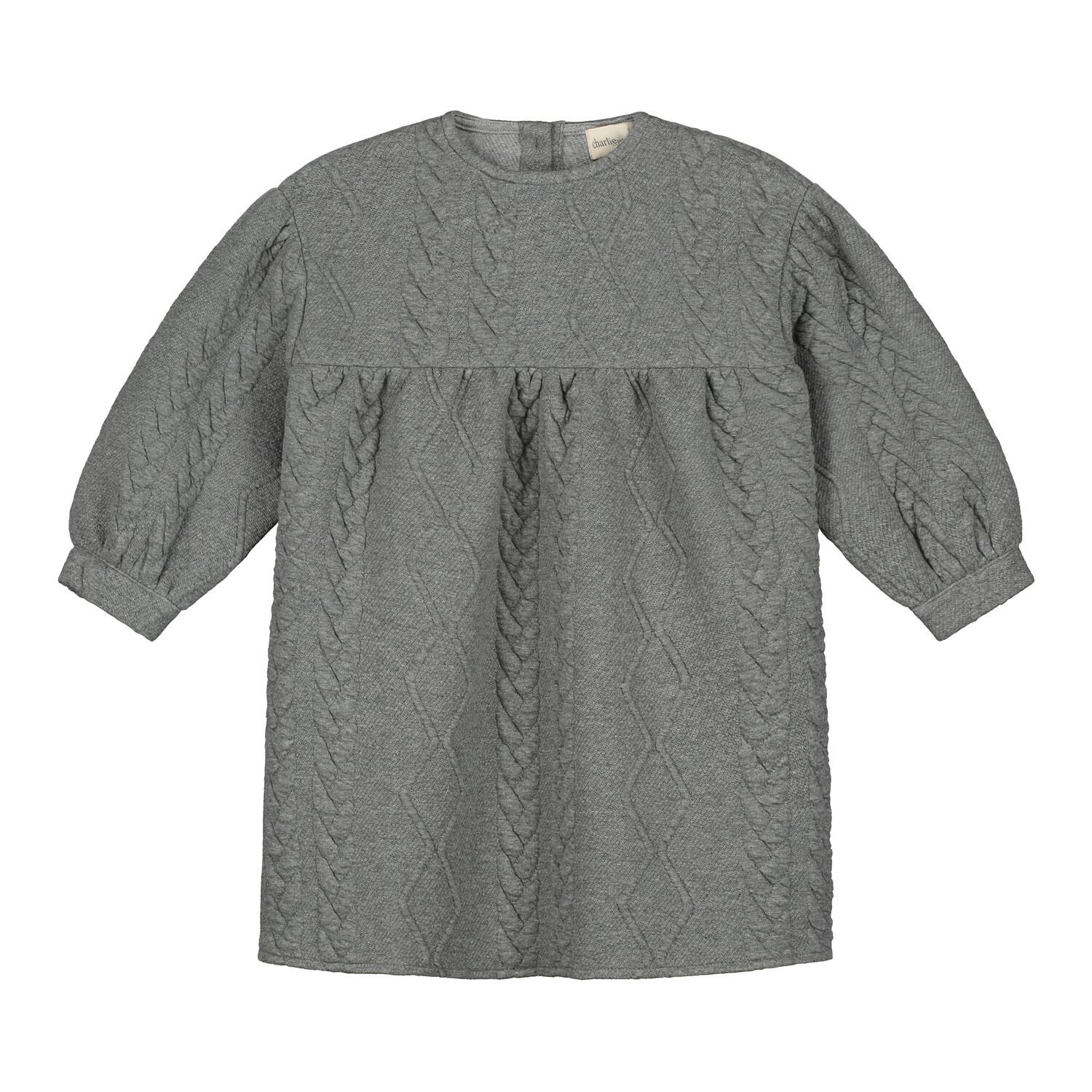 Charlie Petite | Jara Dress | Grey Melange