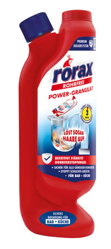 Rorax Rohrfrei Power-Granulat 600 g (Dosierfl.)