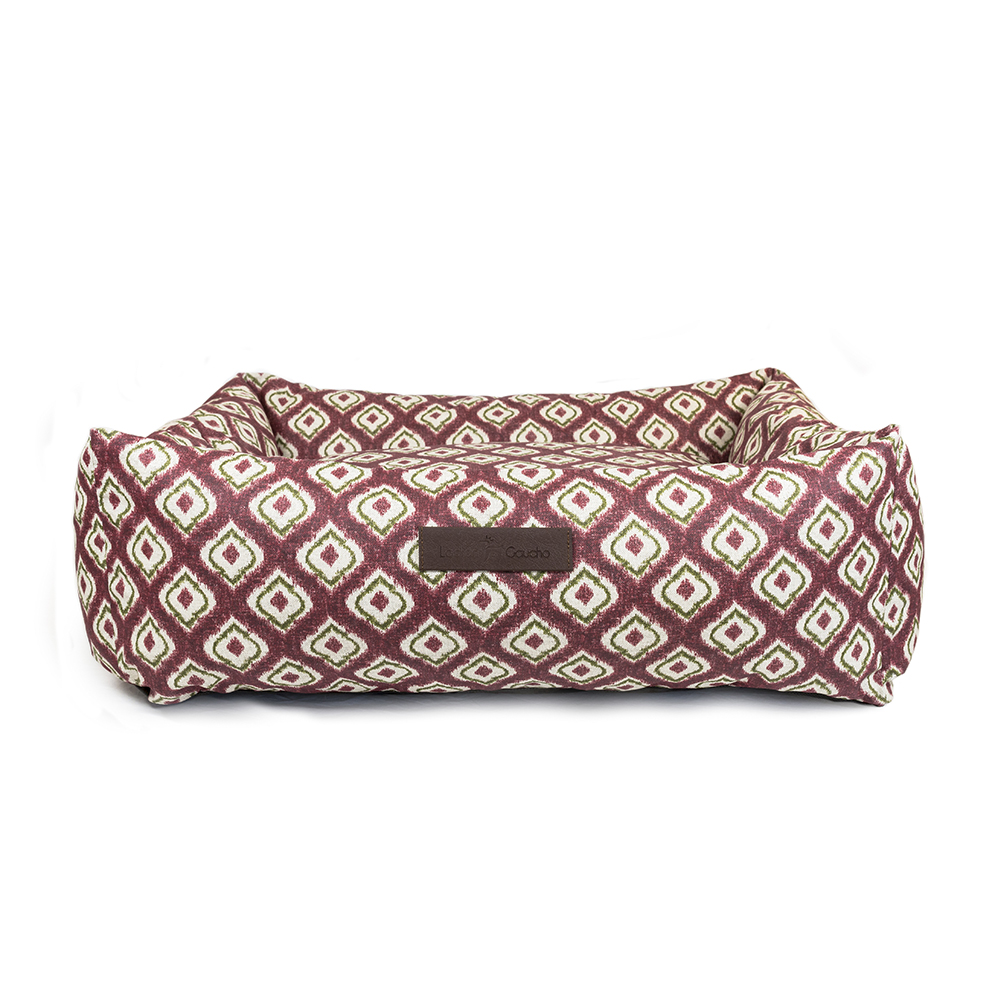 Roupa de cama impermeável Ikat Borgonha - M
