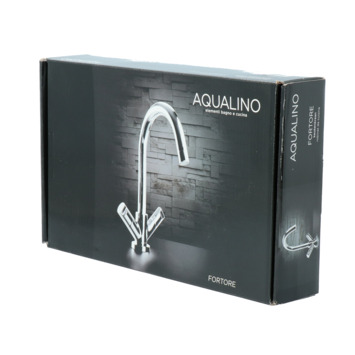 Aqualino Keukenkraan Fortore 2-knops Chroom