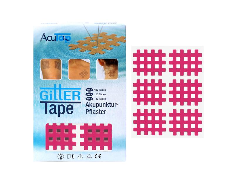 AcuTop Gitter Tape Typ B 3.6 cm x 2.8 cm 120 Stück Akupunkturpflaster mittel