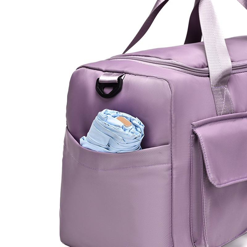 (45x20cm) Wasserabweisende Sporttasche Reise Tasche mit Schuh- / Nassfach - Pink