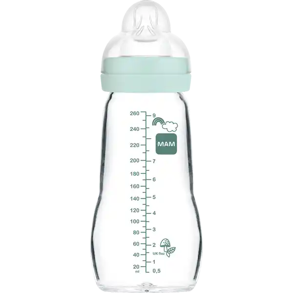 Feel Good Glass Bottle 260 ml 0+ Monate Bär & Igel