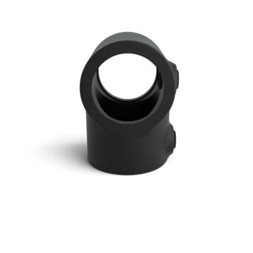 Novidade steigerbuis koppelstuk t-stuk zwart ø 21 mm