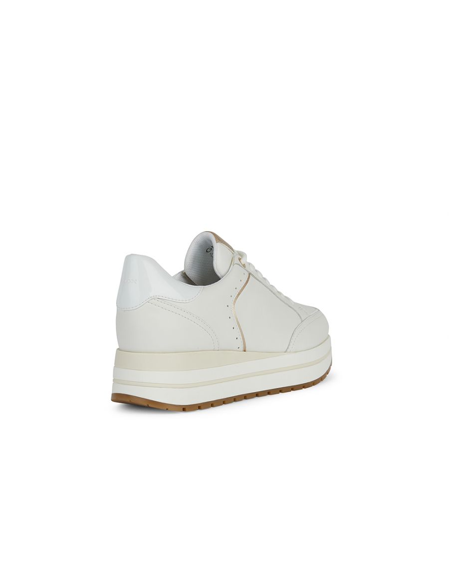 Baskets cuir blanc