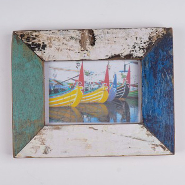 Fotorahmen aus Bootsholz, receyceltes Holz, B 25 cm, H 20 cm von fischer's lagerhaus