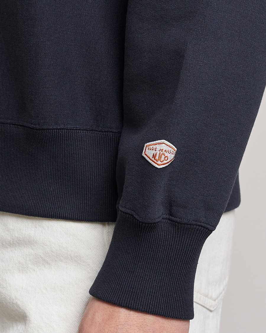 Nudie Jeans Hasse Crew Neck Sweatshirt Navy