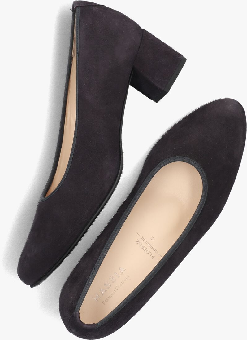 blauwe hassia pumps 304902