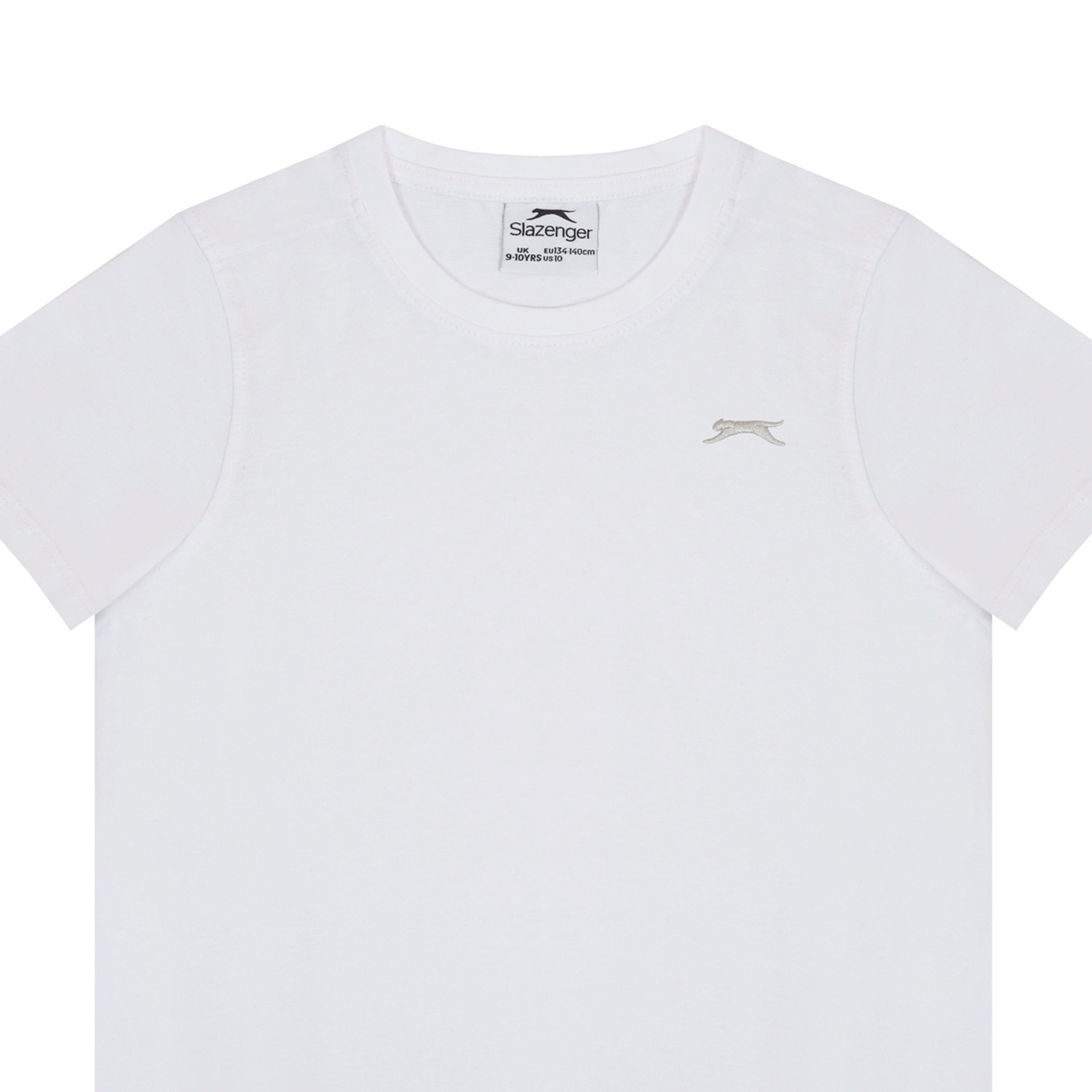 Slazenger Junior Boys Plain Tee shirt