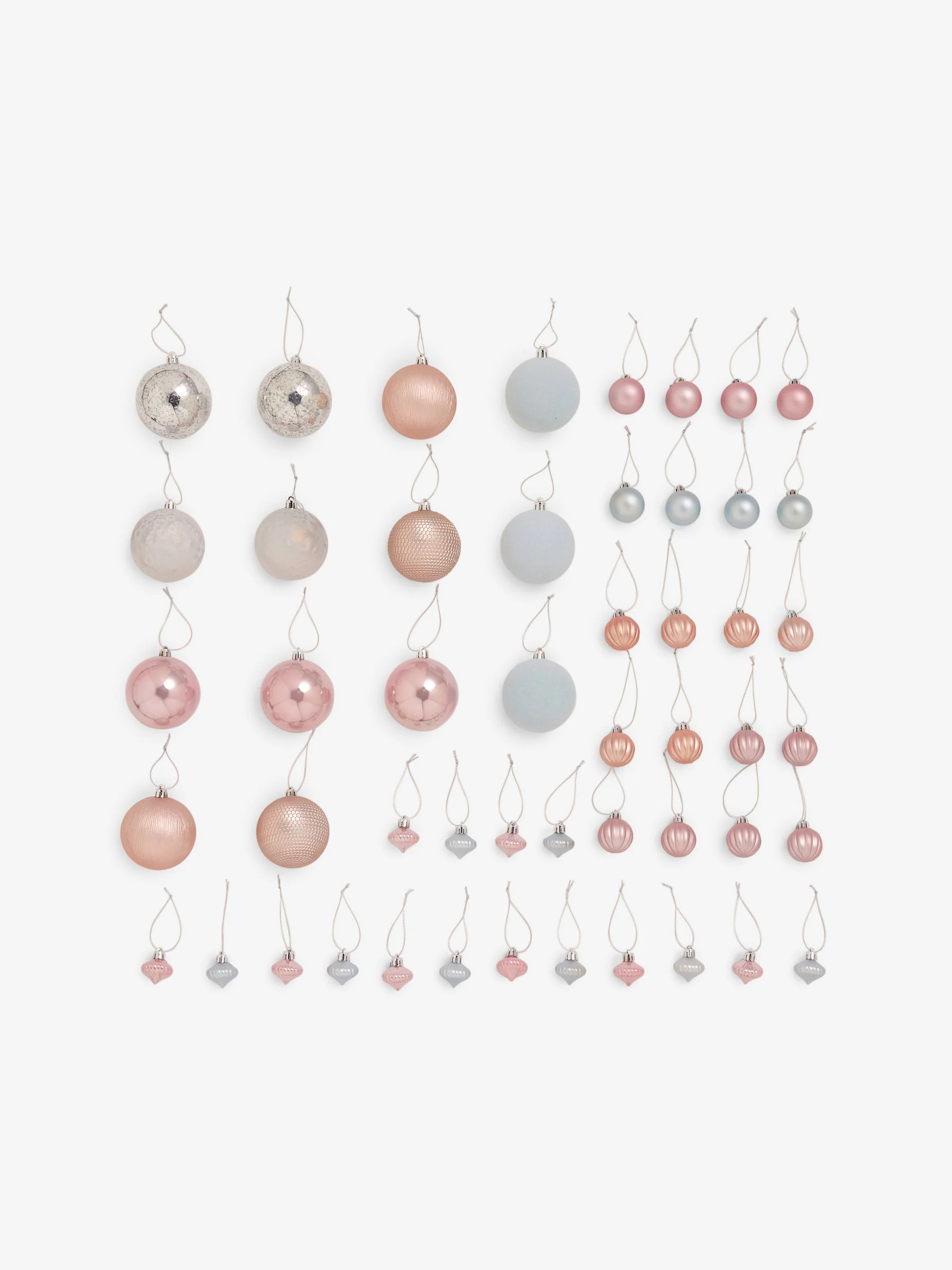 Set van 50 onbreekbare kerstballen
