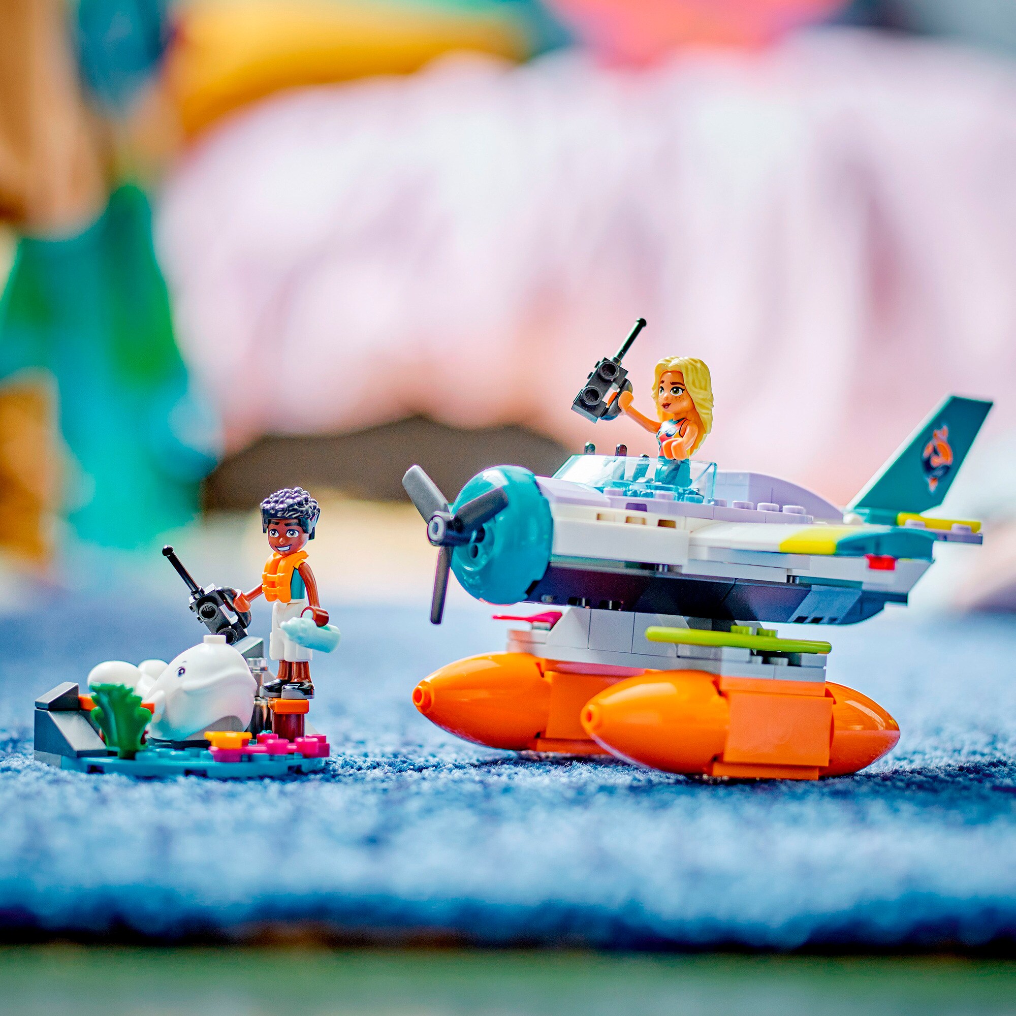LEGO Konstruktionsspielzeug Friends Seerettungsflugzeug