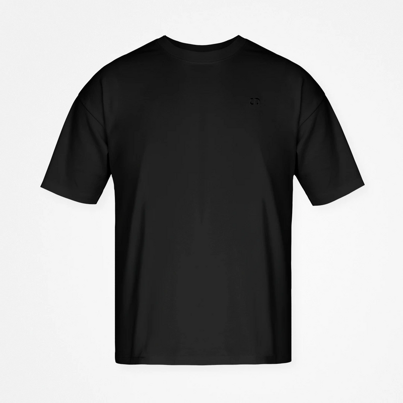 Oversized T-Shirt Herren aus Bio-Baumwolle Schwarz