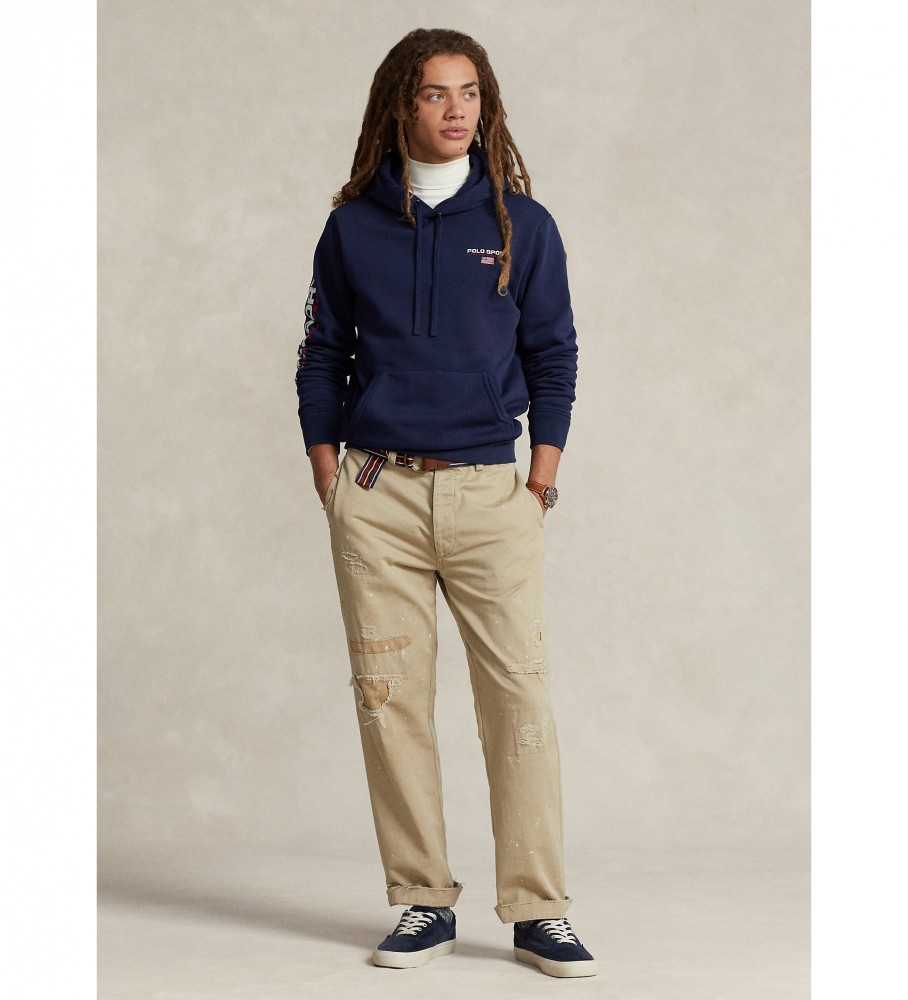 Moletom Ralph Lauren Polo Sport azul marinho