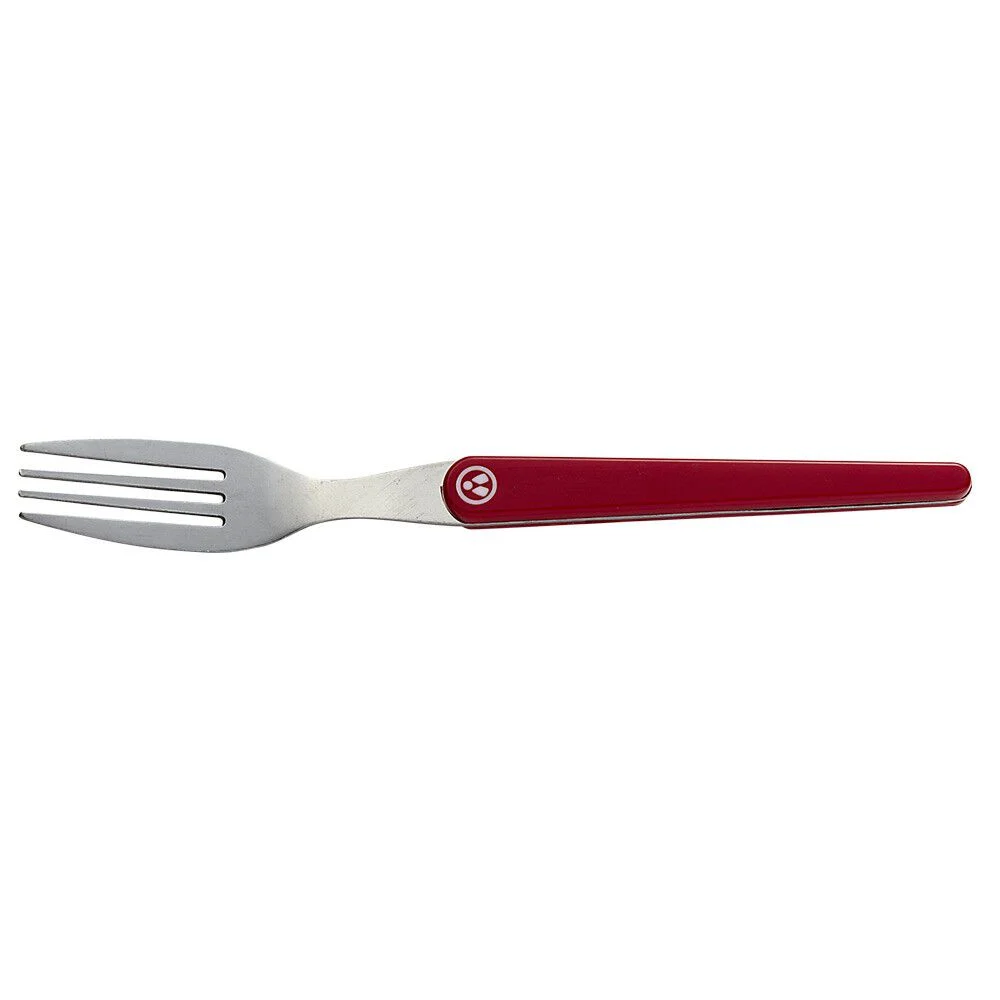 Fourchette laguiole manche rouge