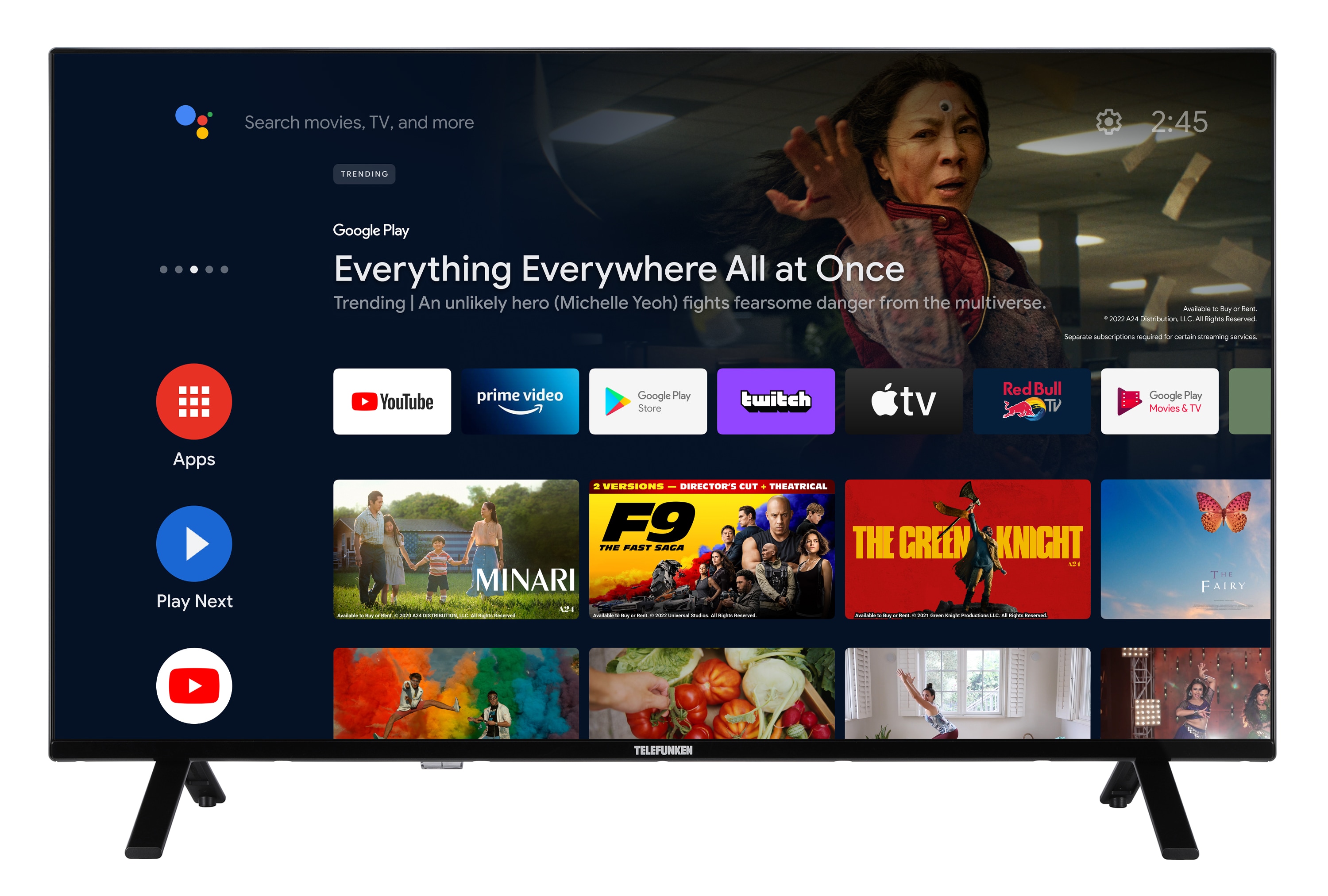 Telefunken XU43AN751S 43 Zoll UHD Smart TV