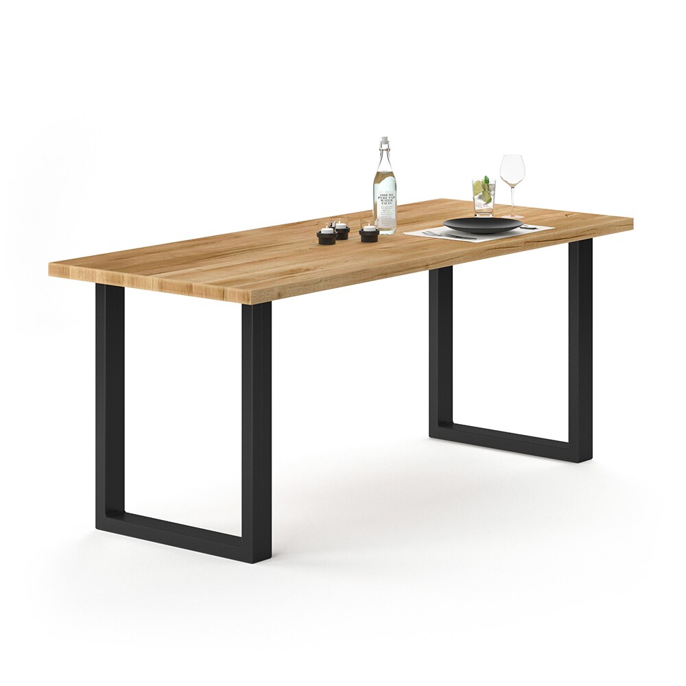 Vicco Tischbeine Loft Tischkufen pulverbeschichtet 2er Set 72x60 cm