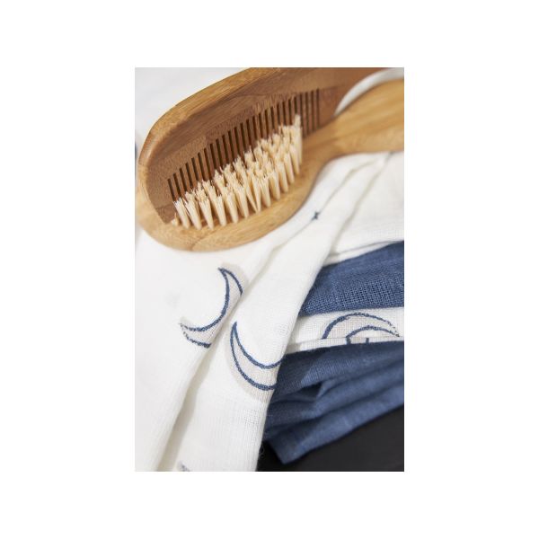 Meyco Monddoek Hydrofiel Moon Indigo 30 x 30 cm 3-Pack