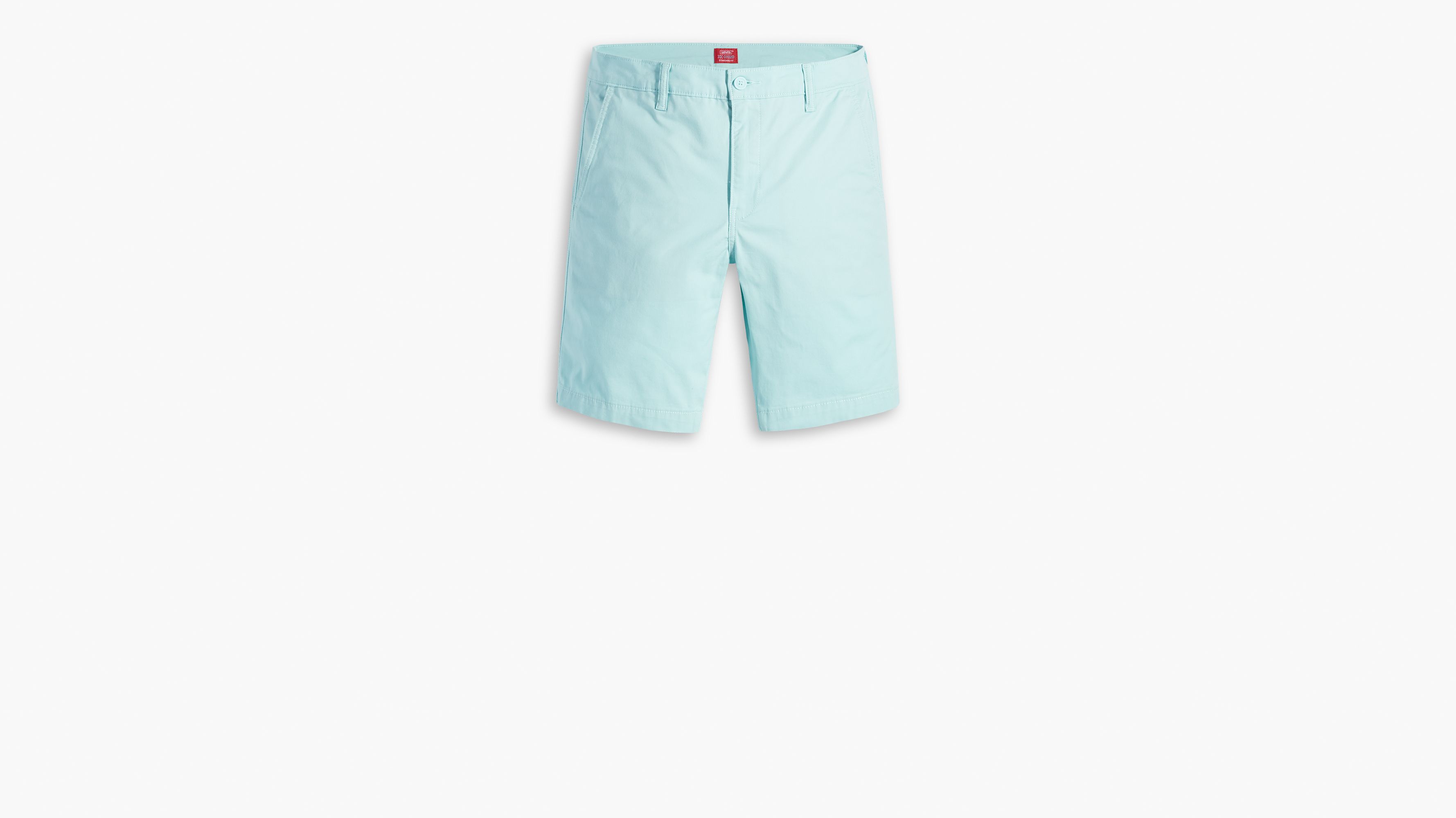 Short Chino XX III - Pastel Turquoise Lt Wgt Twill - Bleu