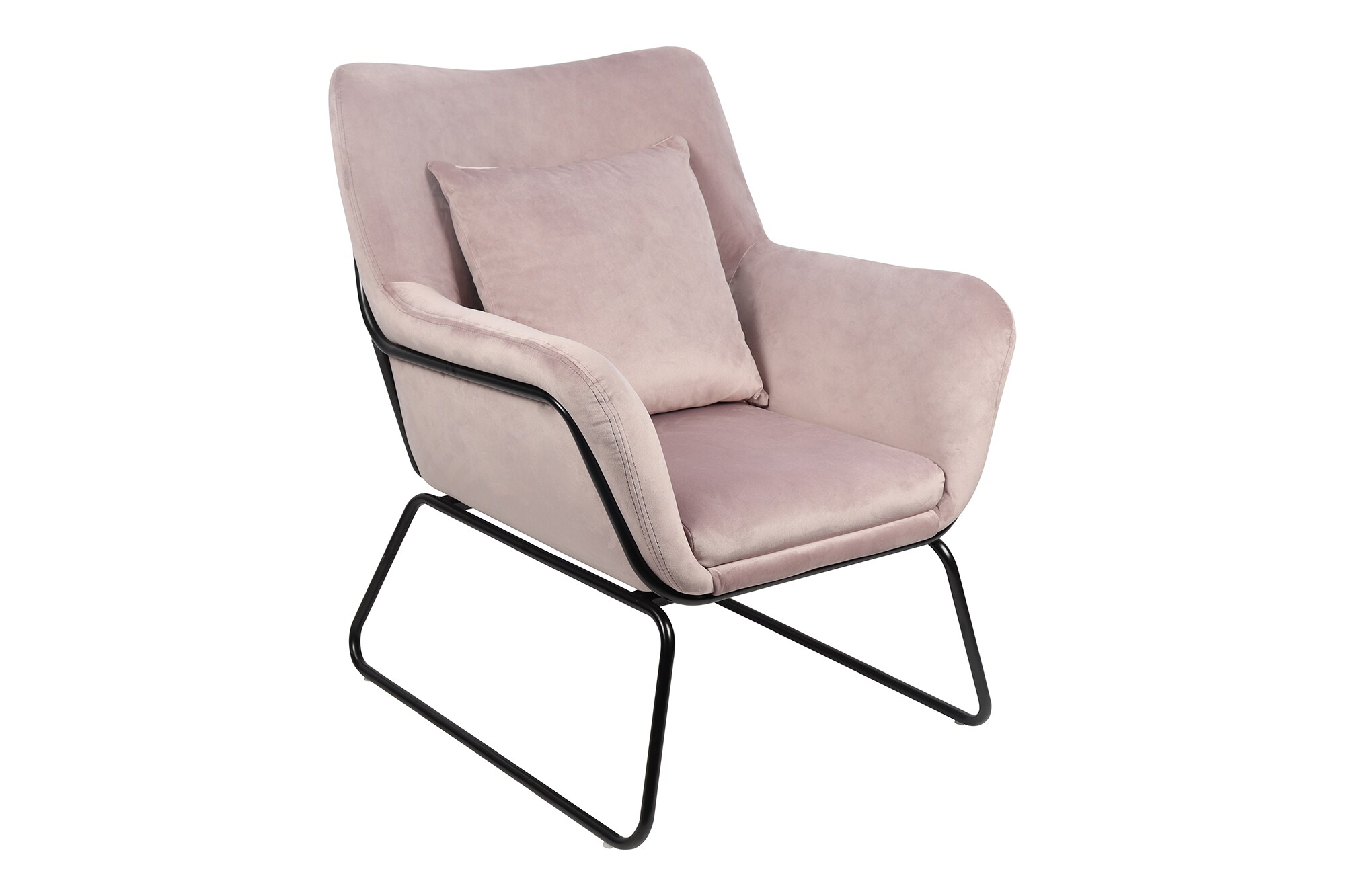 Relaxsessel Samtbezug Rose Sessel Polstersessel Ohrensessel Loungesessel