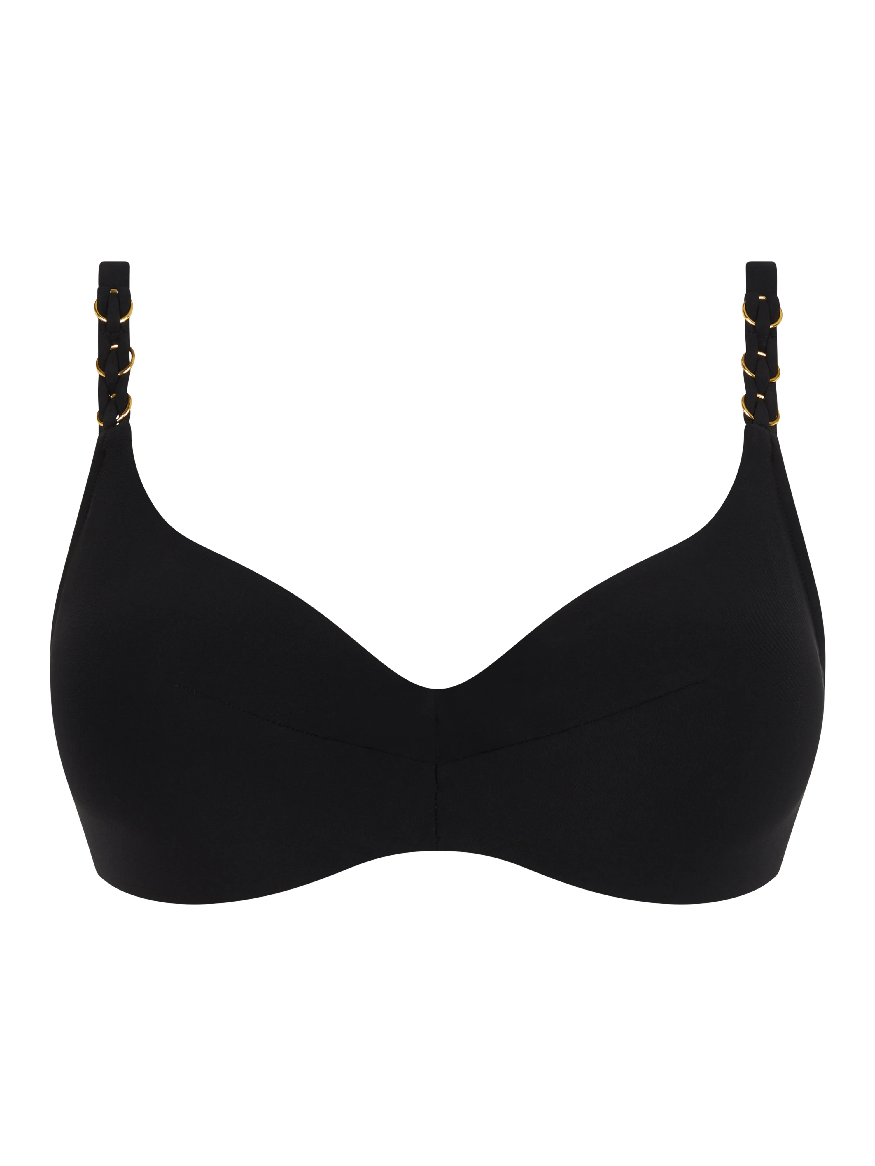 EMBLEM - Haut de maillot de bain emboîtant | Noir