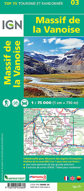 IGN - TOP 75 MASSIF DE LA VANOISE