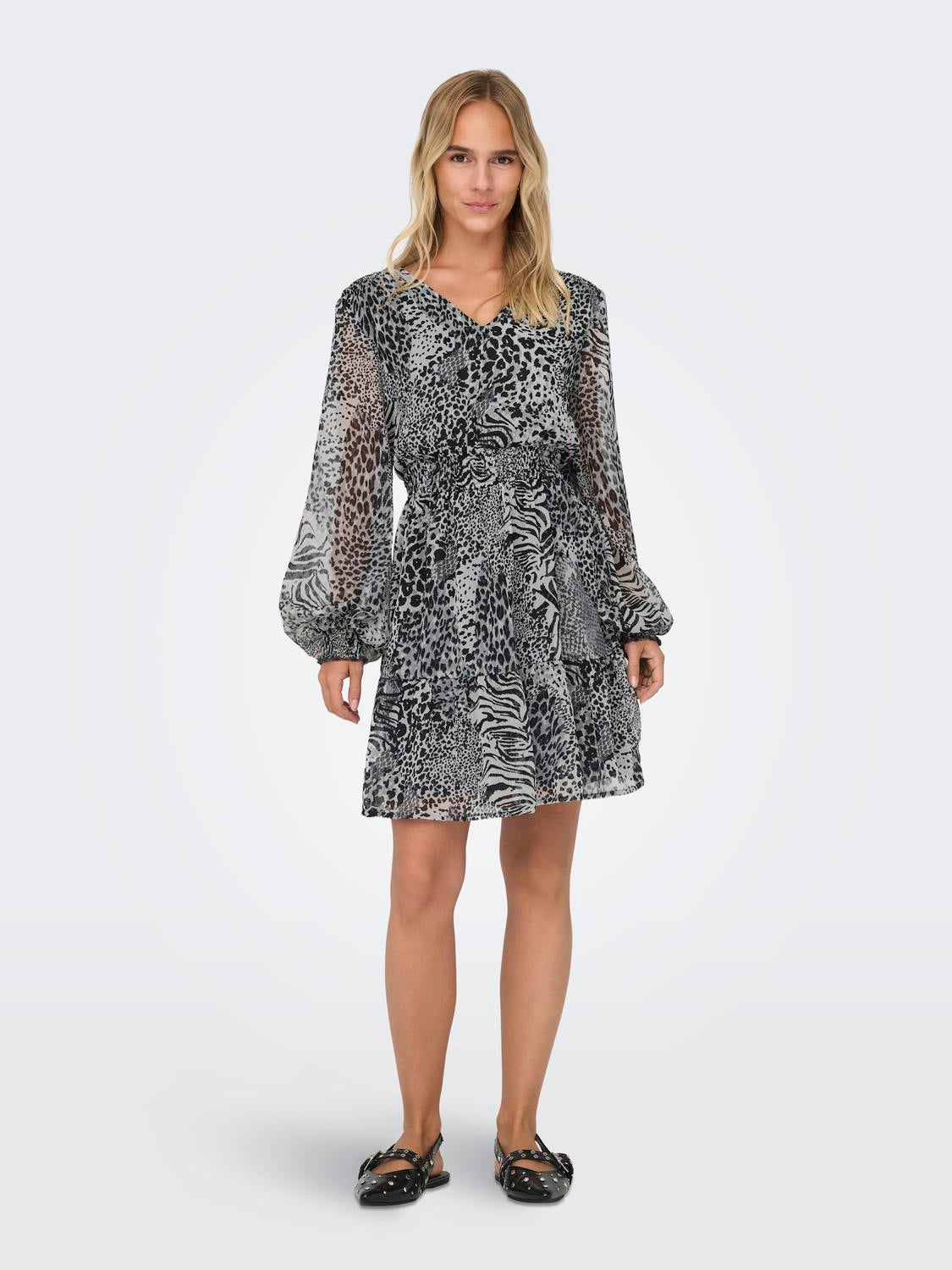 ONLRIA Kurzes Kleid Gray Violet