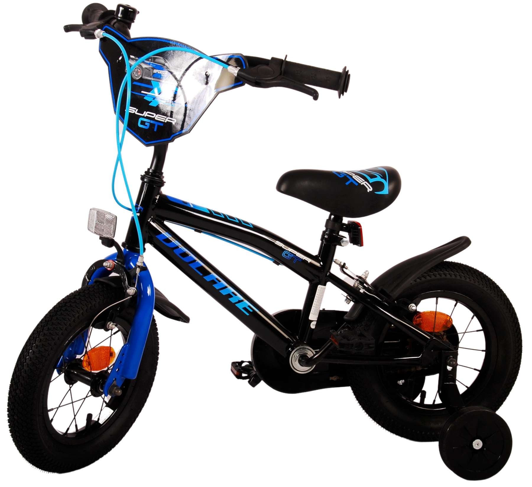 TPFSports Super GT Kinderfahrrad - Jungen - 12 Zoll - Rücktritt + Handbremse - Blau