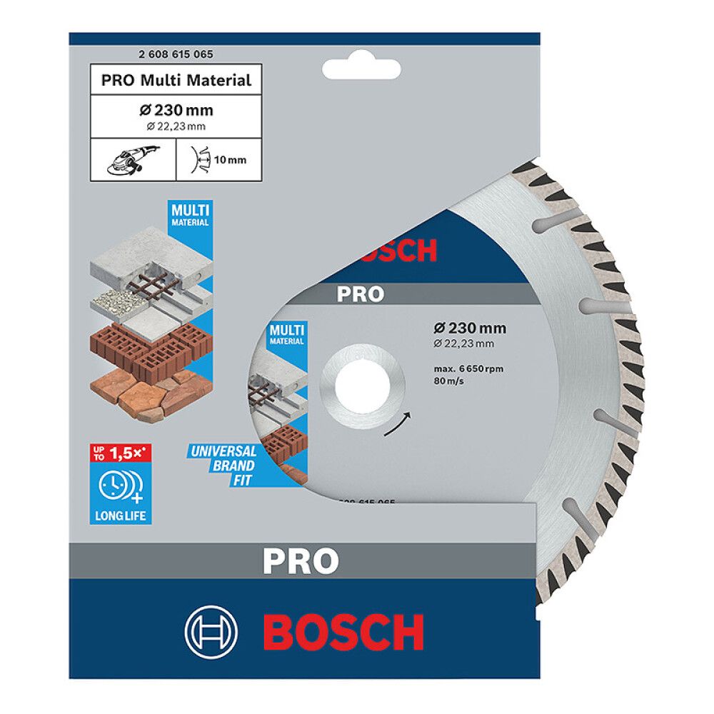 DIAMANTKAPPSKIVE BOSCH PRO UNIVERSAL 230X22,23MM