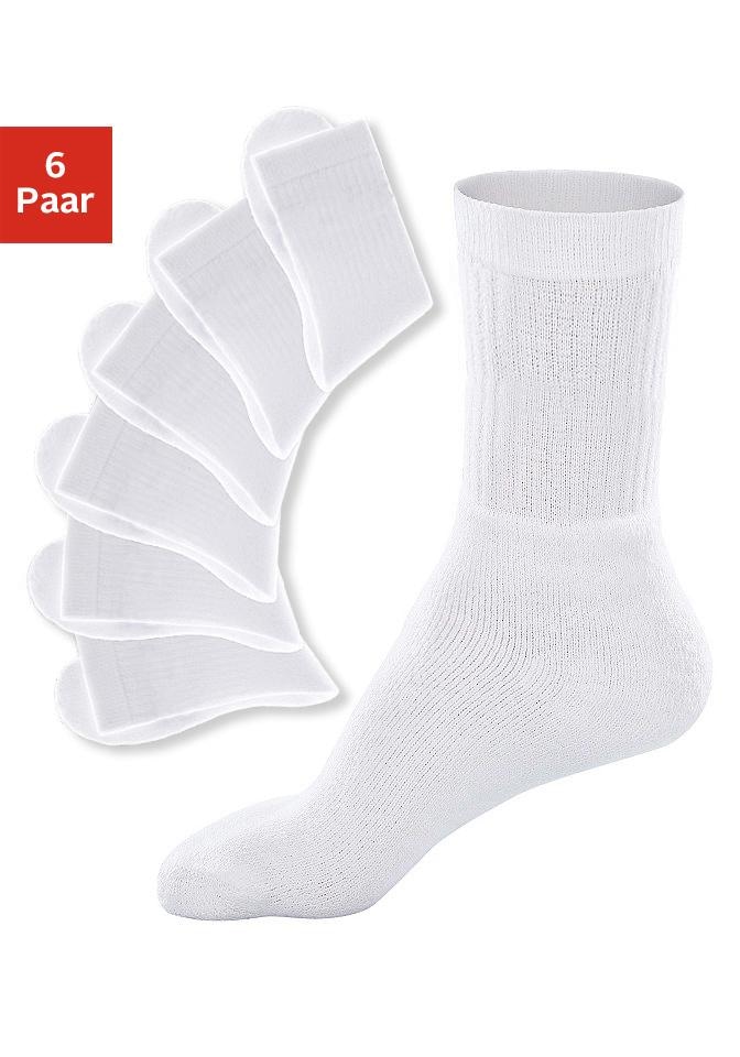 Go in Tennissocken Packung, 6 Paar tlg. mit geripptem Schaft