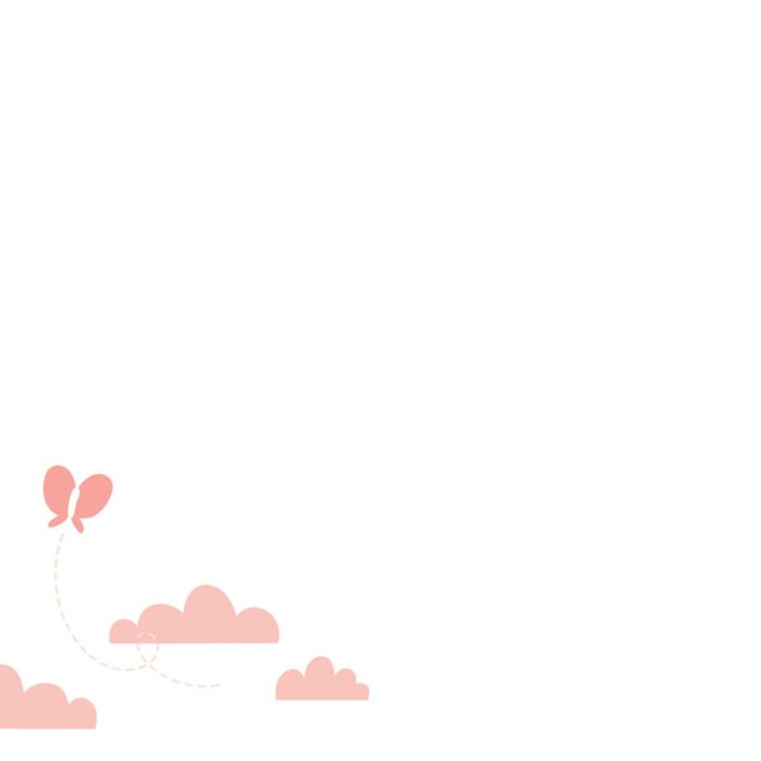 Kleine Vlindervoetjes | Condoleancekaart | Baby