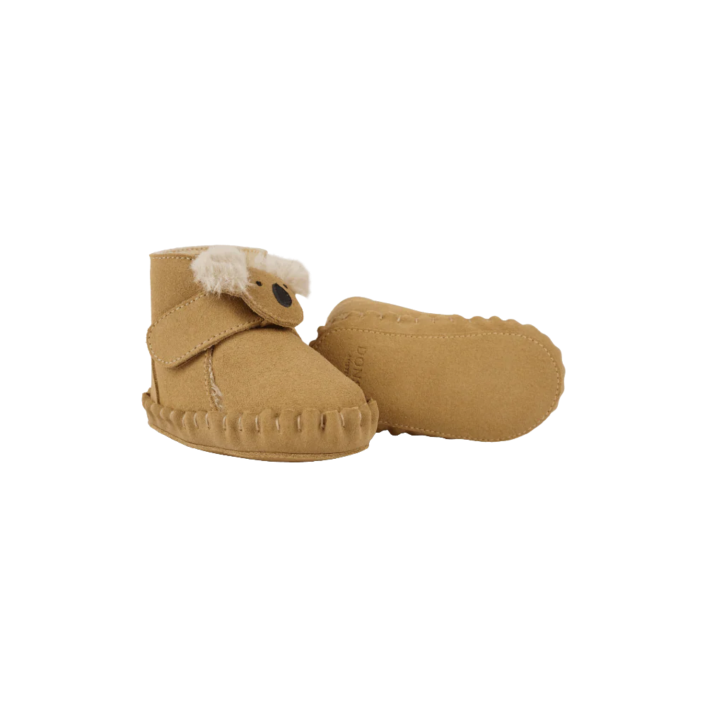 Pouty Booties | Fluffy Koala | Sand Suede