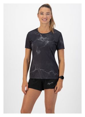 T-Shirt De Sport Manches Courtes Rogelli Marble - Femme - Noir