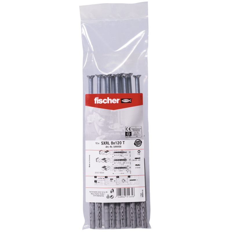 Fischer constructiepluggen SXRL 8x120mm TX30