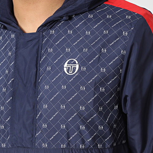 Veste Col Zippé Capuche Replica 39806 Bleu Marine