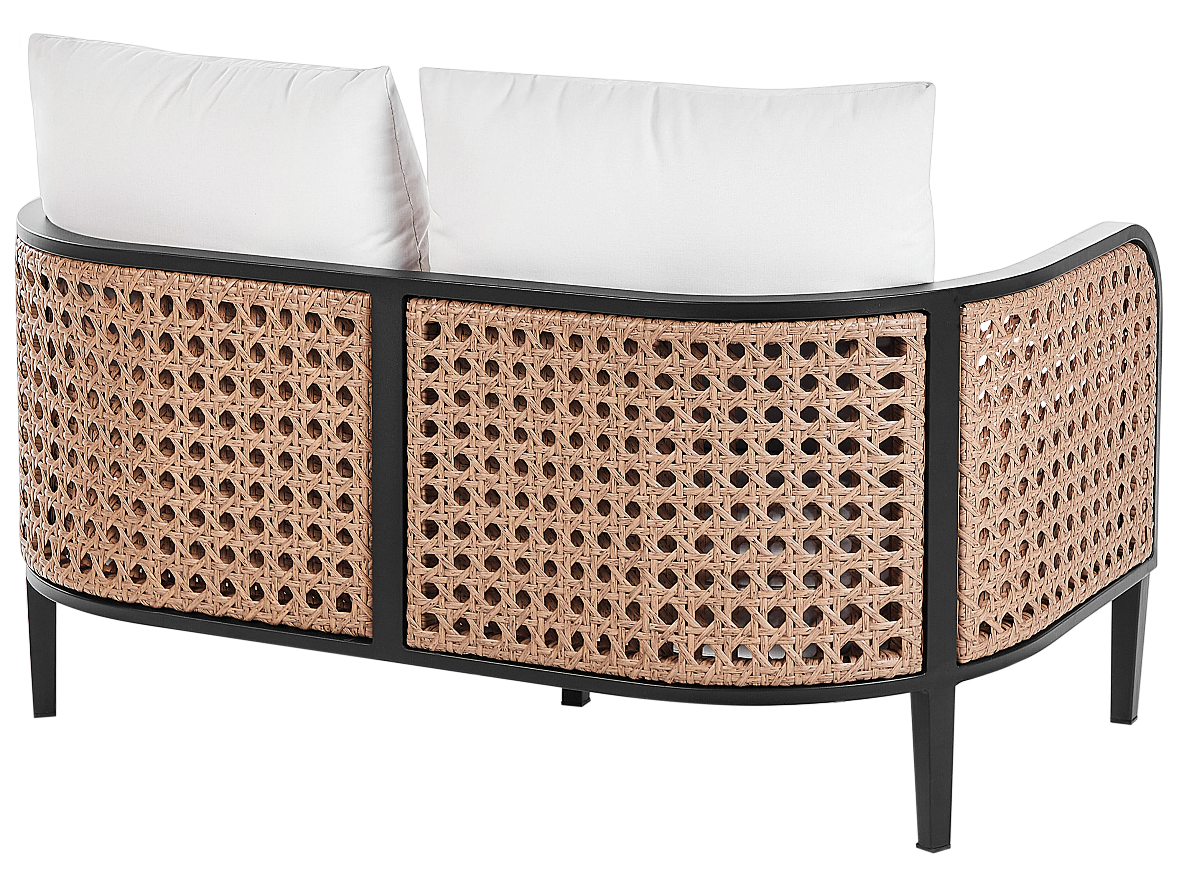 Loungeset met tafel 2-zits MONTEFALCO Metaal Wit