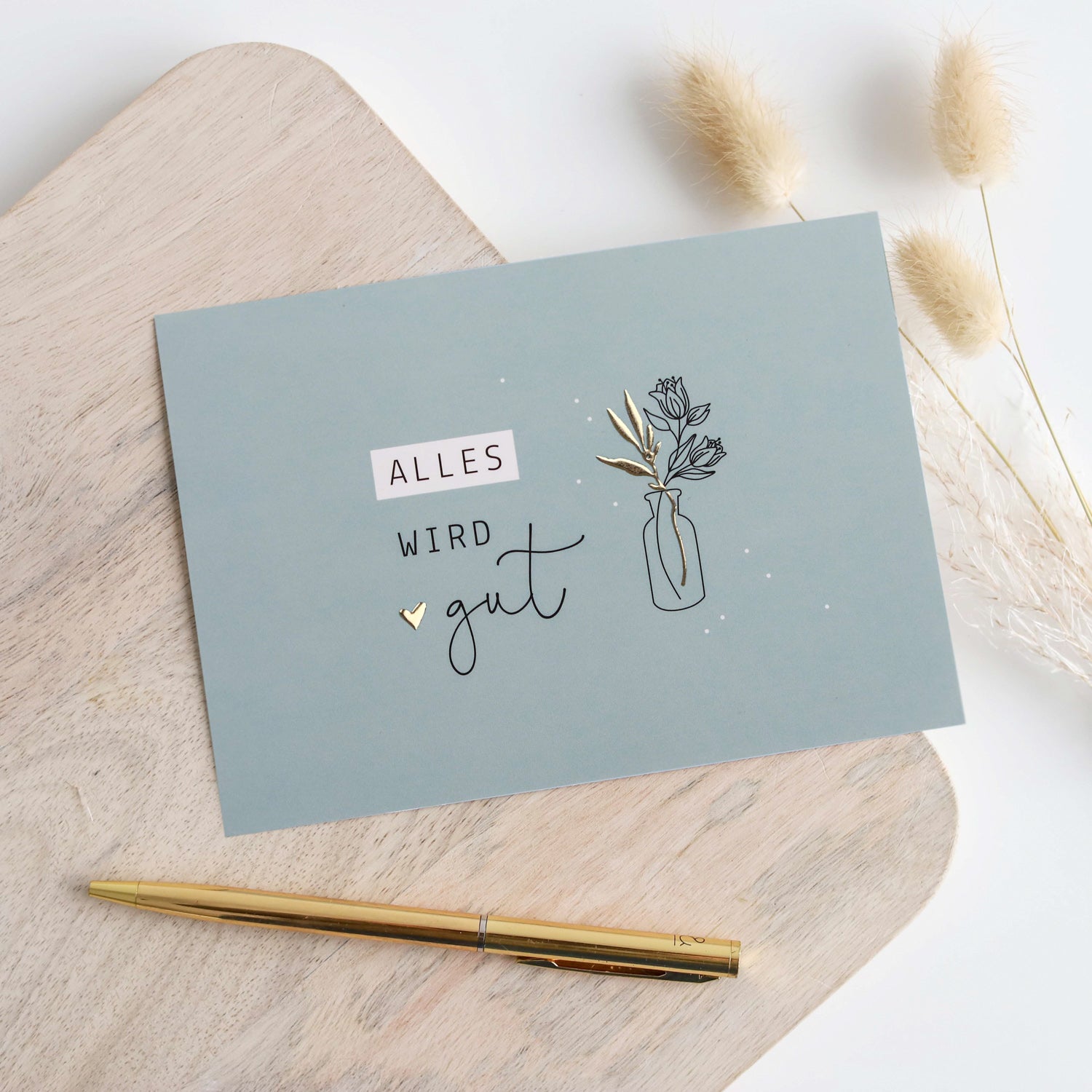 Postkarte „Alles wird gut