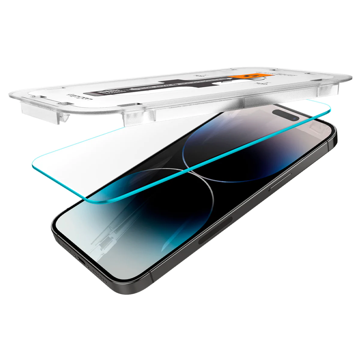 (2er Set) iPhone 14 Pro Max Glas Tr EZ Fit Panzer Glas Case Friendly   Montagerahmen (AGL05202)