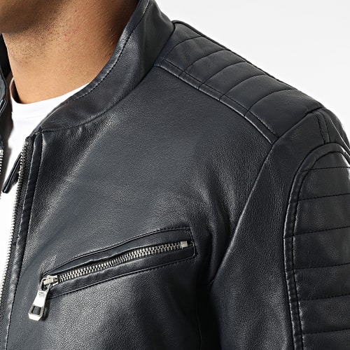 Veste Biker 5113 Bleu Marine