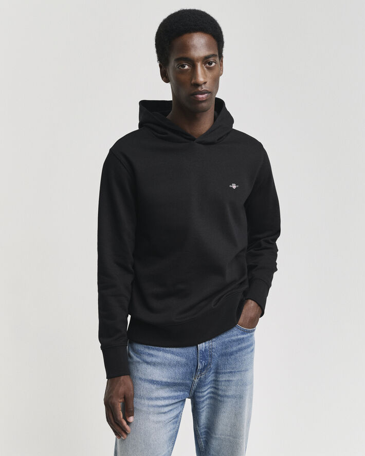 Gant REG EMB ARCHIVE SHIELD HOODIE Black
