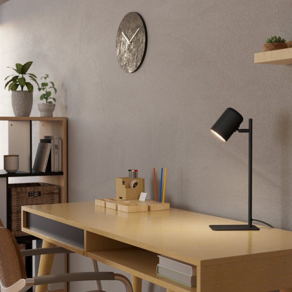 BORDLAMPE EGLO CEPPINO SORT/HVIT GU10 LED H38 CM