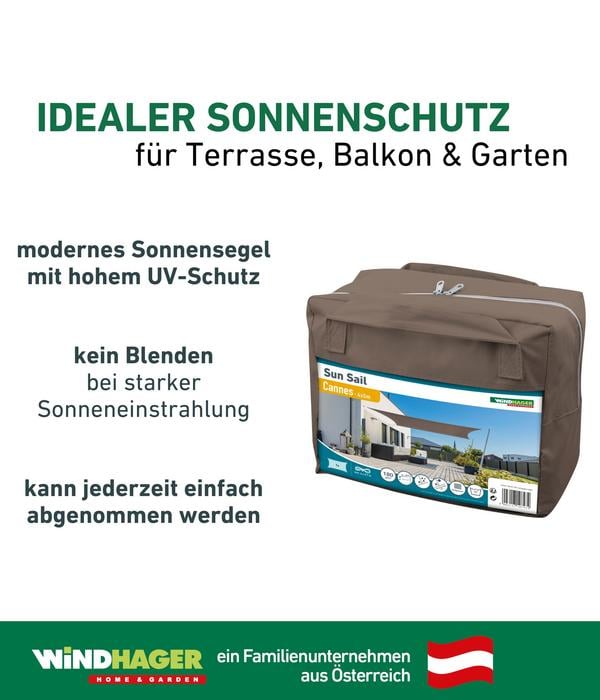 Windhager Sonnensegel Cannes, rechteckig, ca.