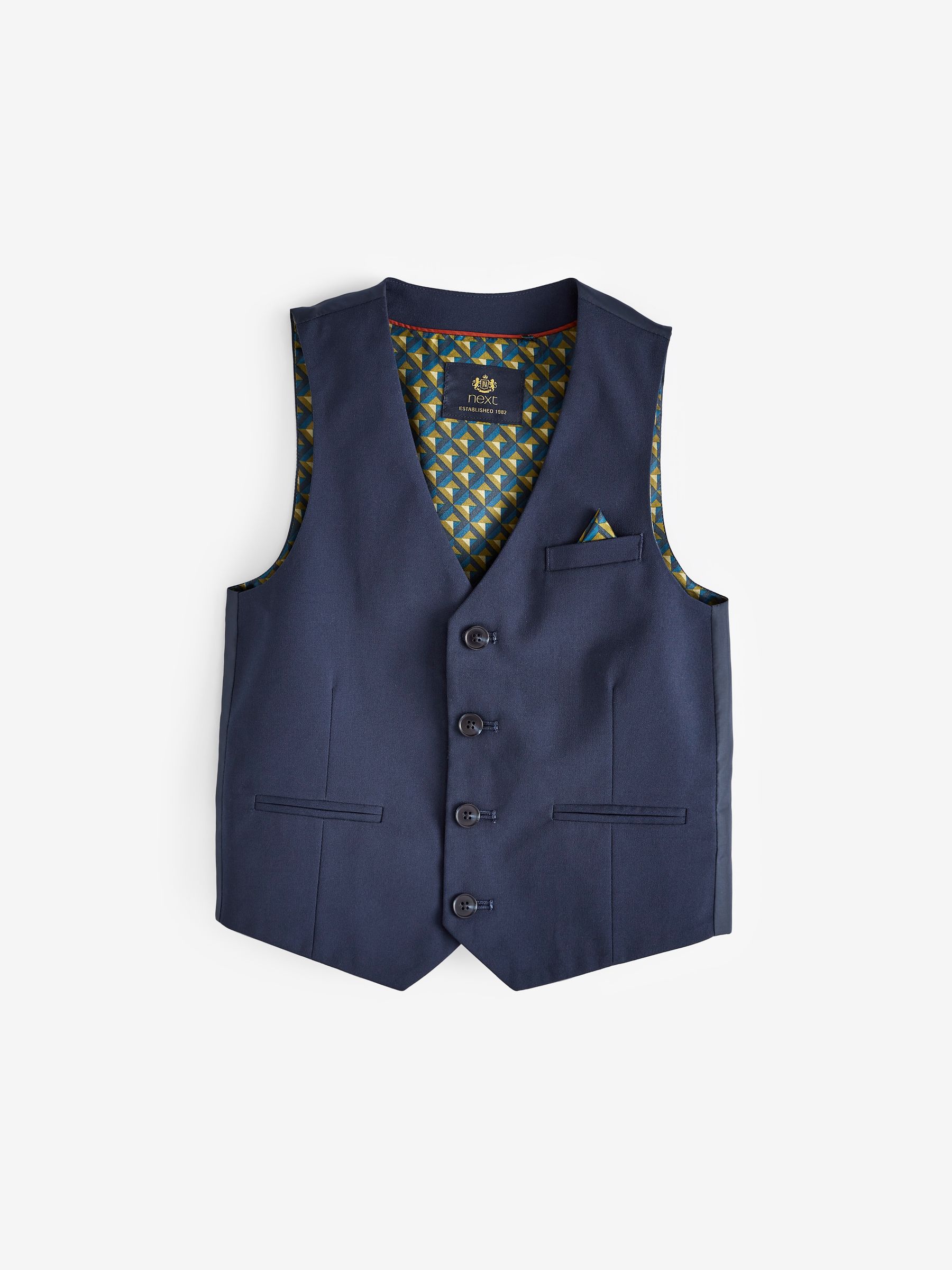 Marineblauw afzonderlijk - Herenvest (12 mnd-16 jr)