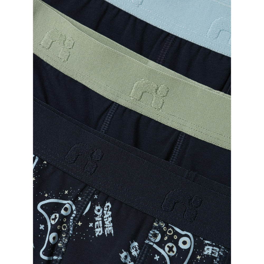 Køb Name It Dark Sapphire Boxershorts 3-pak Sapphire Game Noos