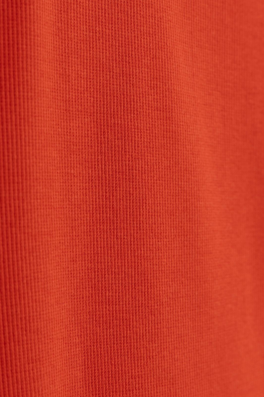 Warm oranje rib singlet met embroidery