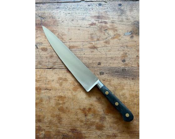 Cuisine 25 cm- Ancienne Forge - Manche Bois Noir - Carbone Ref 399 Couteaux de cuisine professionnel