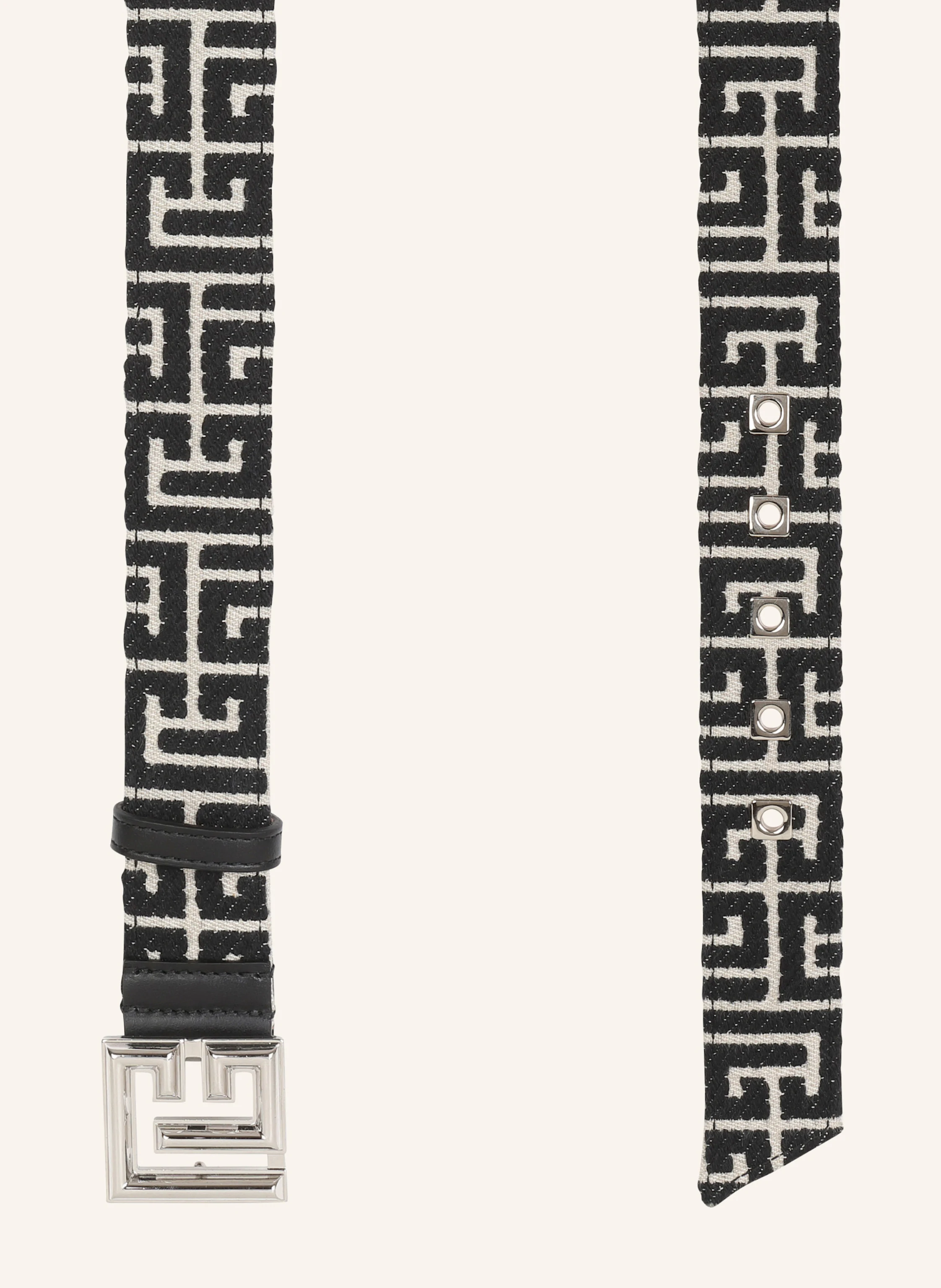 BALMAIN Gürtel PB Belt aus Jacquard mit Monogramm