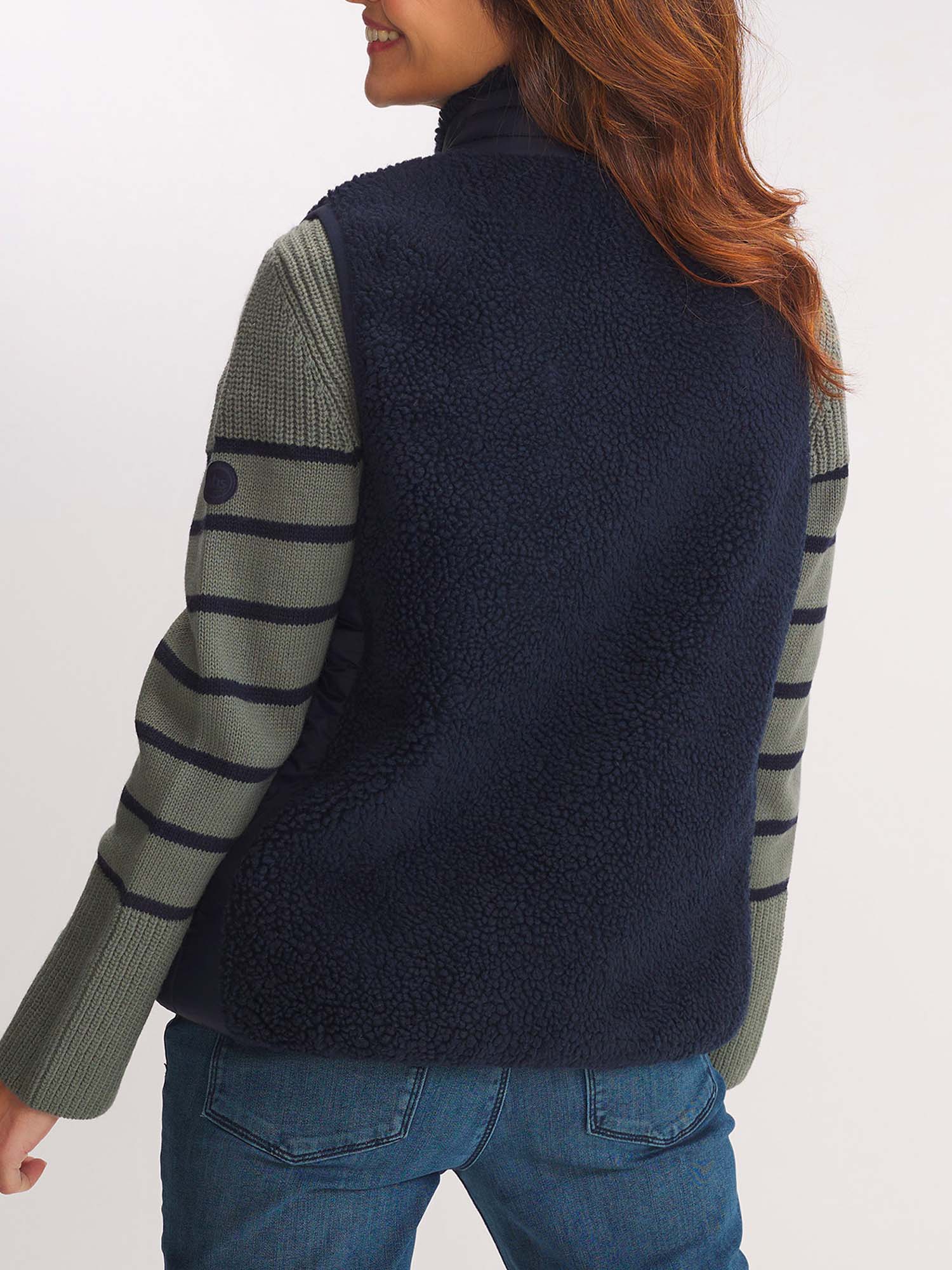Polaire Femme Sans Manches Marine