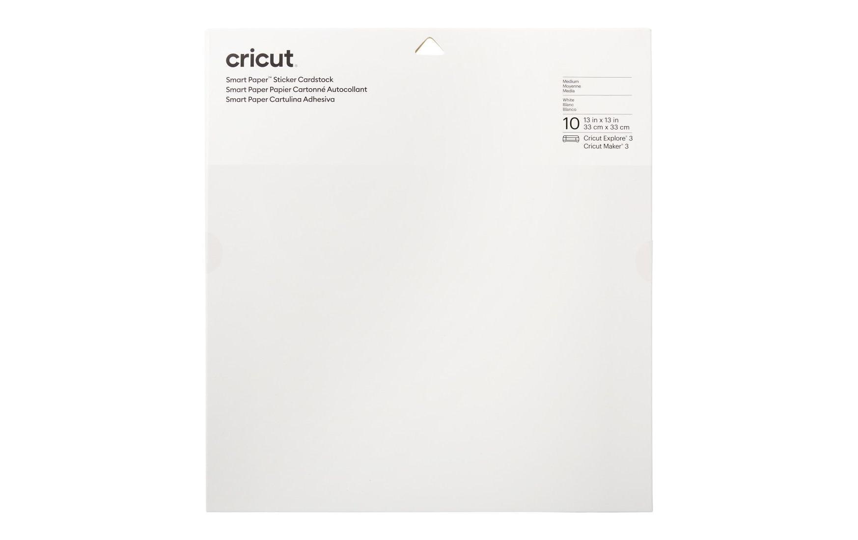 Stickerpapier Smart 30.5 x 30.5 cm, 10 Blatt, WeissSelbstklebendes Papier für Sticker, Poster, Karten und vieles mehr