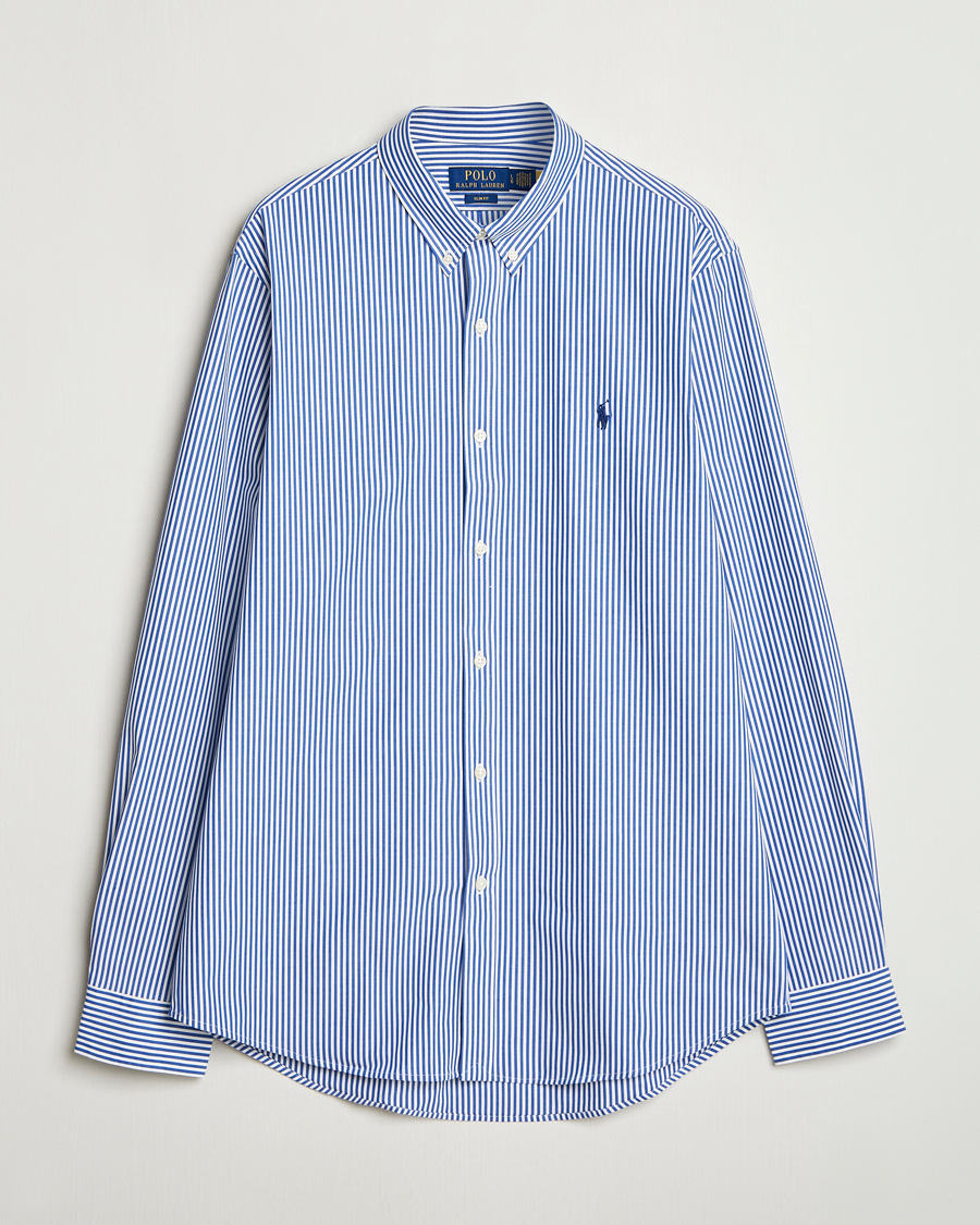 Polo Ralph Lauren Slim Fit Poplin Shirt Blue/White Bengal Stripe